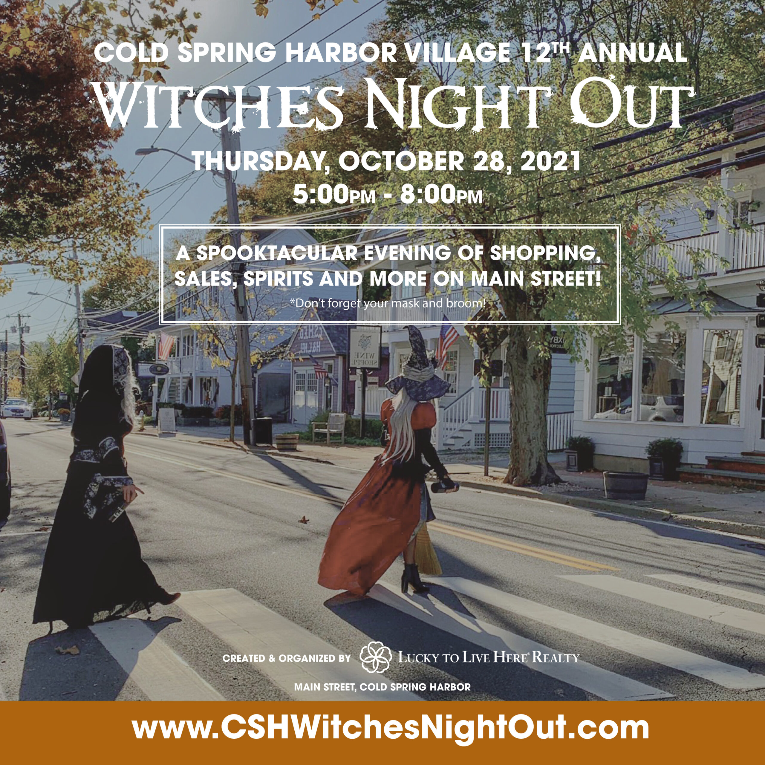 12th Annual Witches Night Out Cold Spring Harbor Village New York